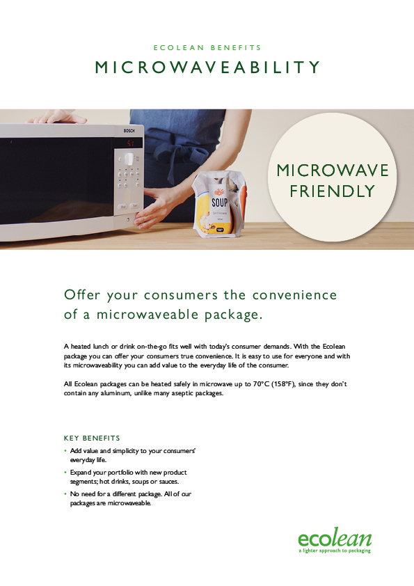 Microwaveability - Product Sheet