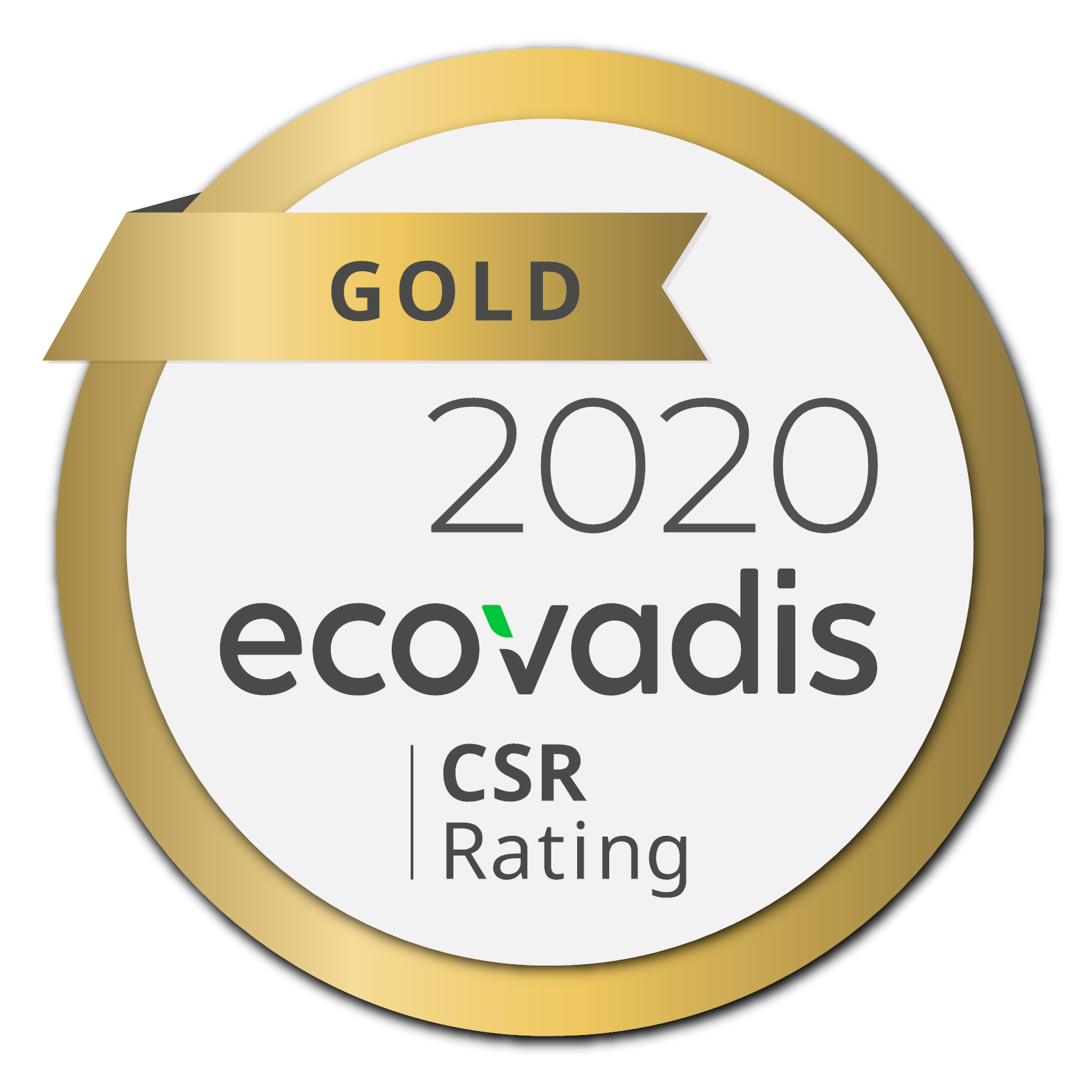 EcoVadis Gold Medal rating of Ecolean